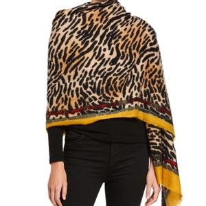 NATASHA Animal Print Scarf Shawl Wrap